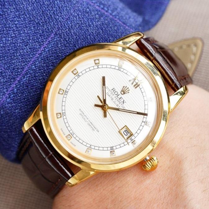 CLASSIC 41MM GOLD CASE DIAMOND NUMERALS