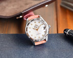 VARELLO CLASSIC  LADYMATIC 31MM MOP DIAL PINK LEATHER