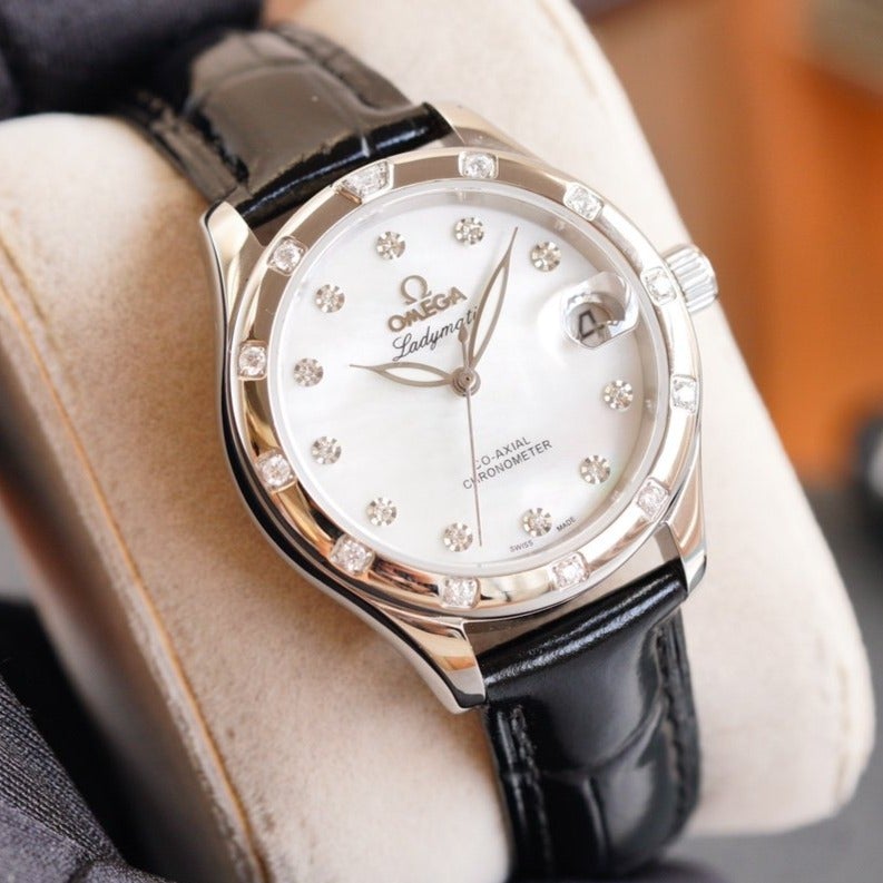 VARELLO CLASSIC  LADYMATIC 31MM DIAMOND BEZEL MOP DIAL
