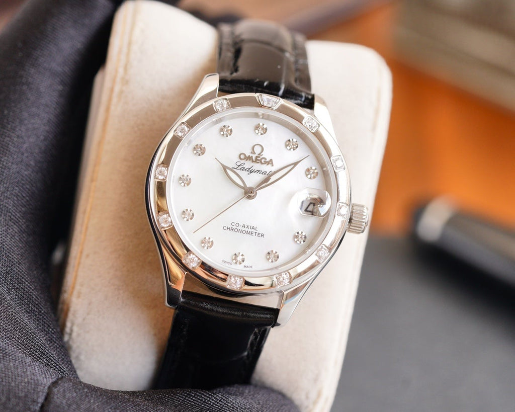 VARELLO CLASSIC  LADYMATIC 31MM DIAMOND BEZEL MOP DIAL