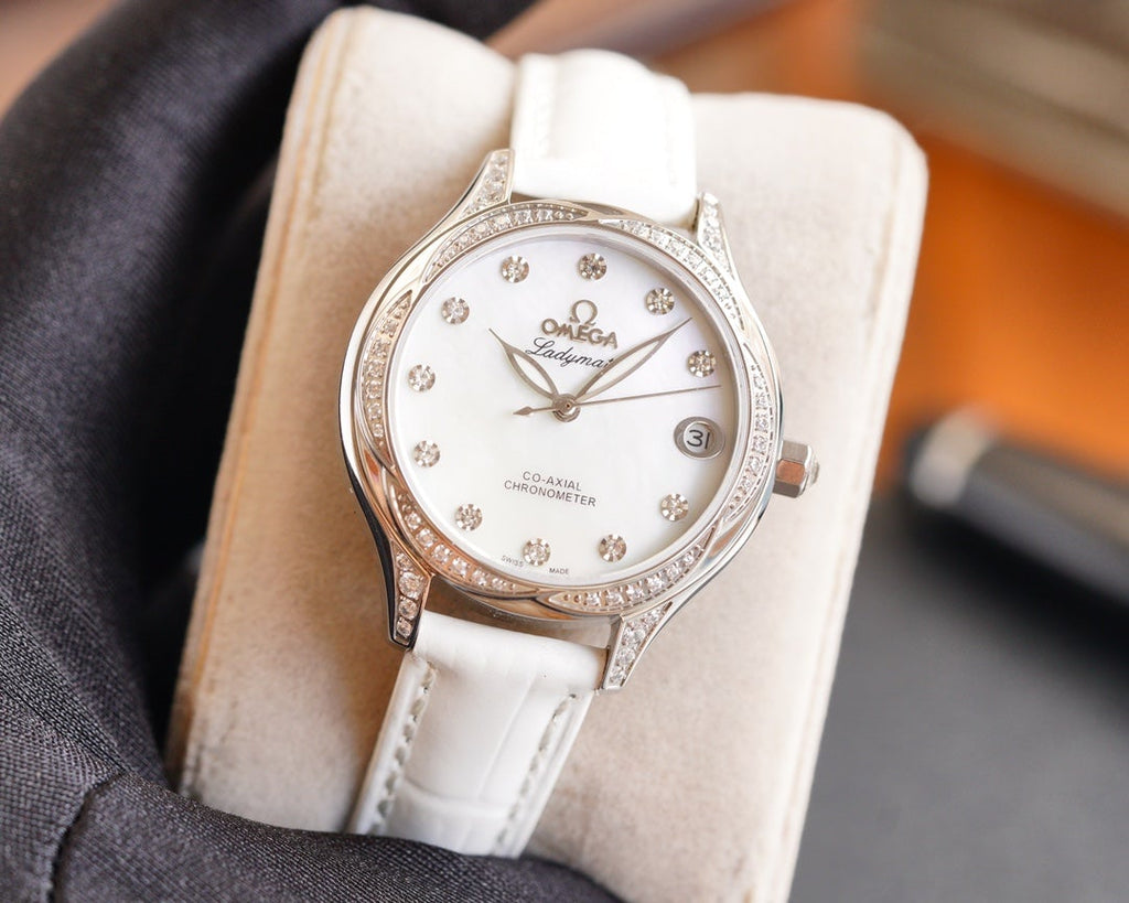 VARELLO CLASSIC  LADYMATIC 31MM DIAMOND BEZEL MOP DIAL