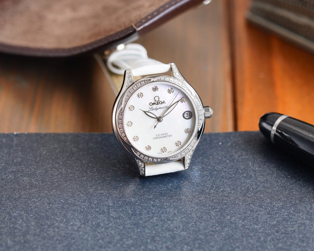 VARELLO CLASSIC  LADYMATIC 31MM DIAMOND BEZEL MOP DIAL