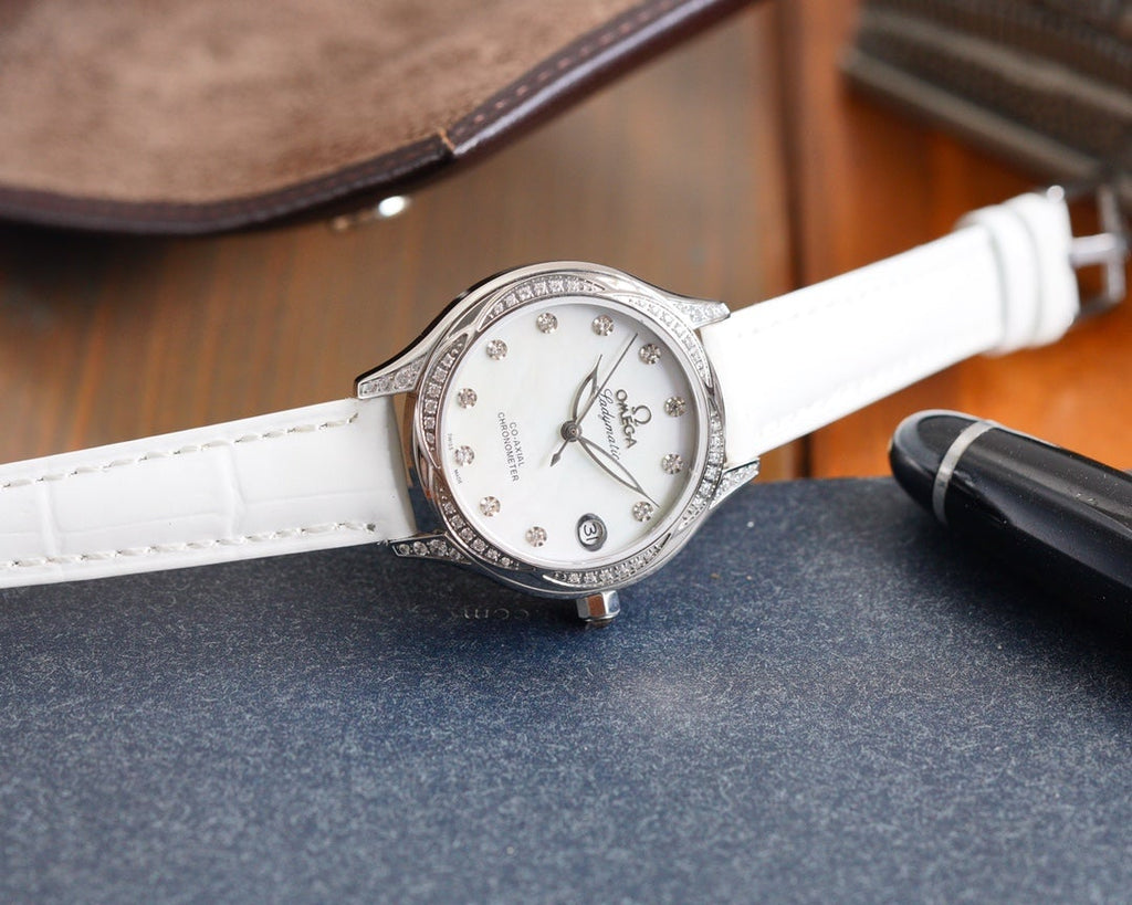 VARELLO CLASSIC  LADYMATIC 31MM DIAMOND BEZEL MOP DIAL
