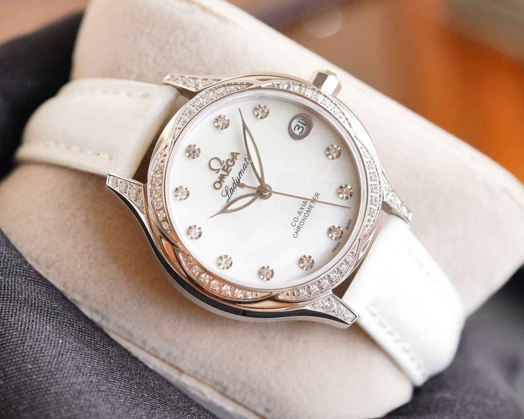 VARELLO CLASSIC  LADYMATIC 31MM DIAMOND BEZEL MOP DIAL