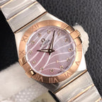 VARELLO CLASSIC 27MM QUARTZ GOLD STEEL MOP DIAL