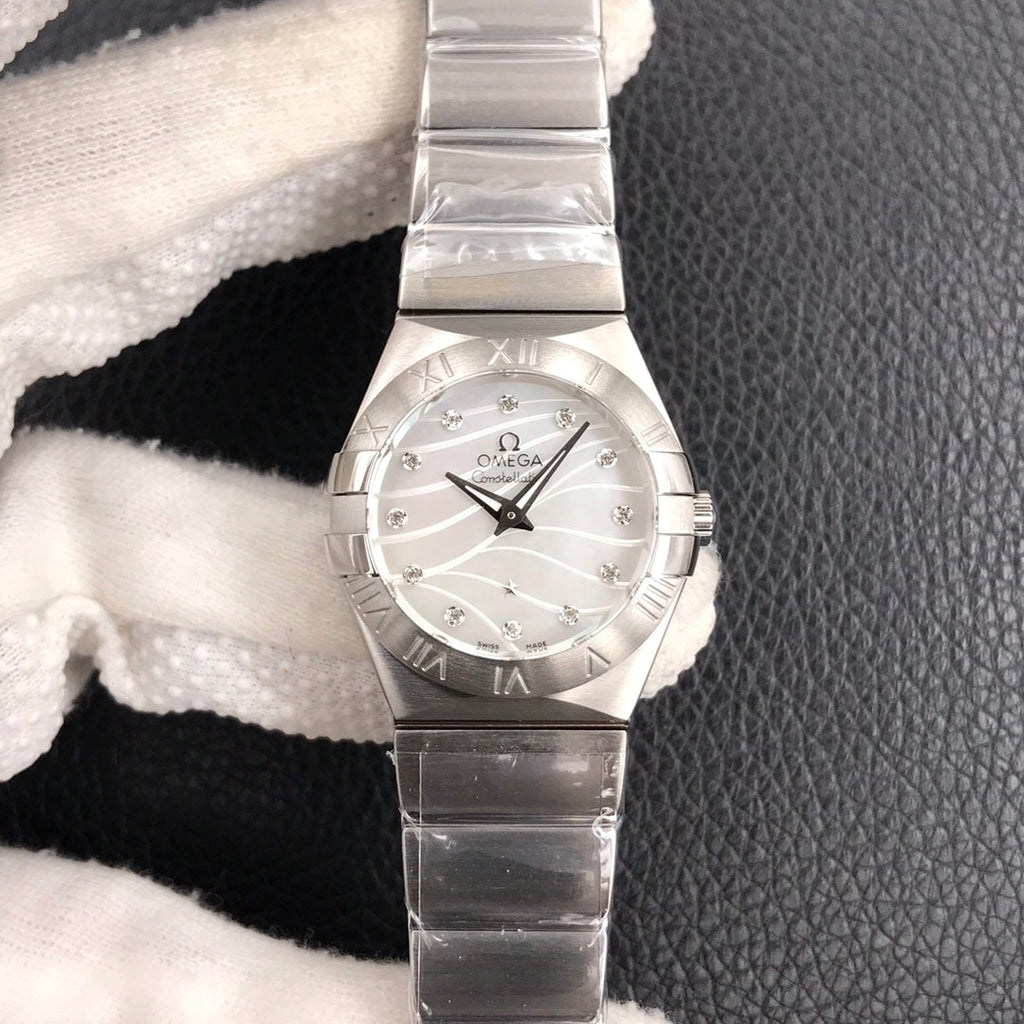 VARELLOVARELLO CLASSIC 27MM QUARTZ STEEL CASE MOP DIAL