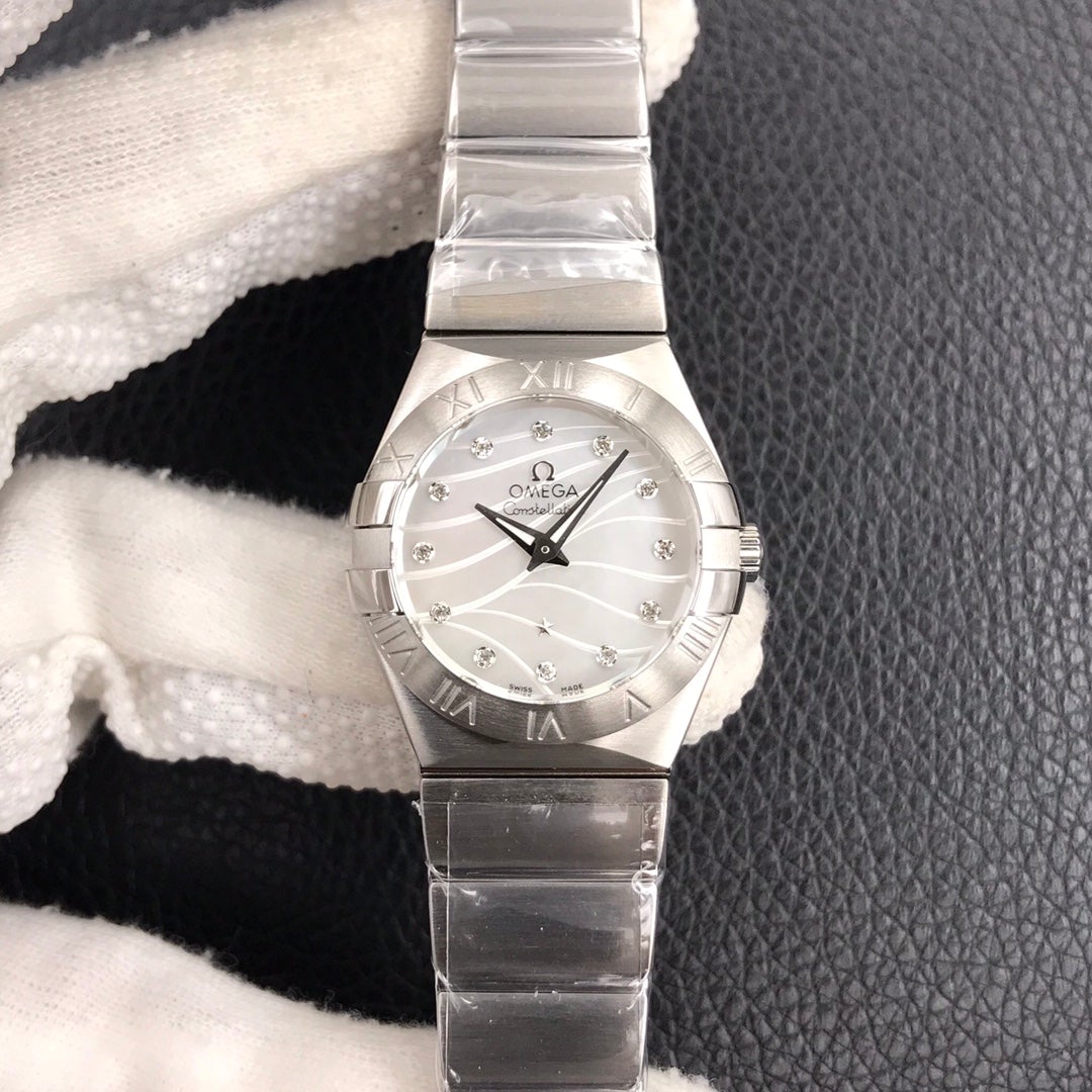 VARELLOVARELLO CLASSIC 27MM QUARTZ STEEL CASE MOP DIAL