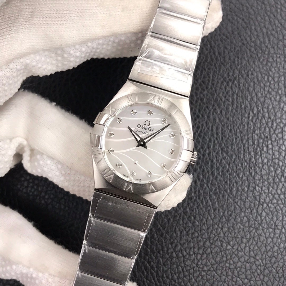 VARELLOVARELLO CLASSIC 27MM QUARTZ STEEL CASE MOP DIAL