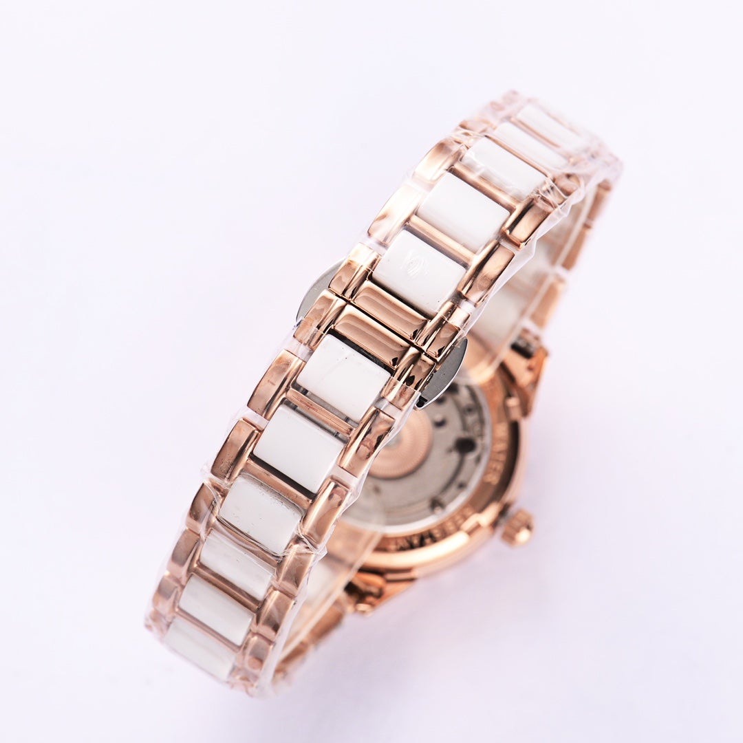 VARELLO CLASSIC 33MM AUTOMATIC MOP DIAL DIAMOND BEZEL