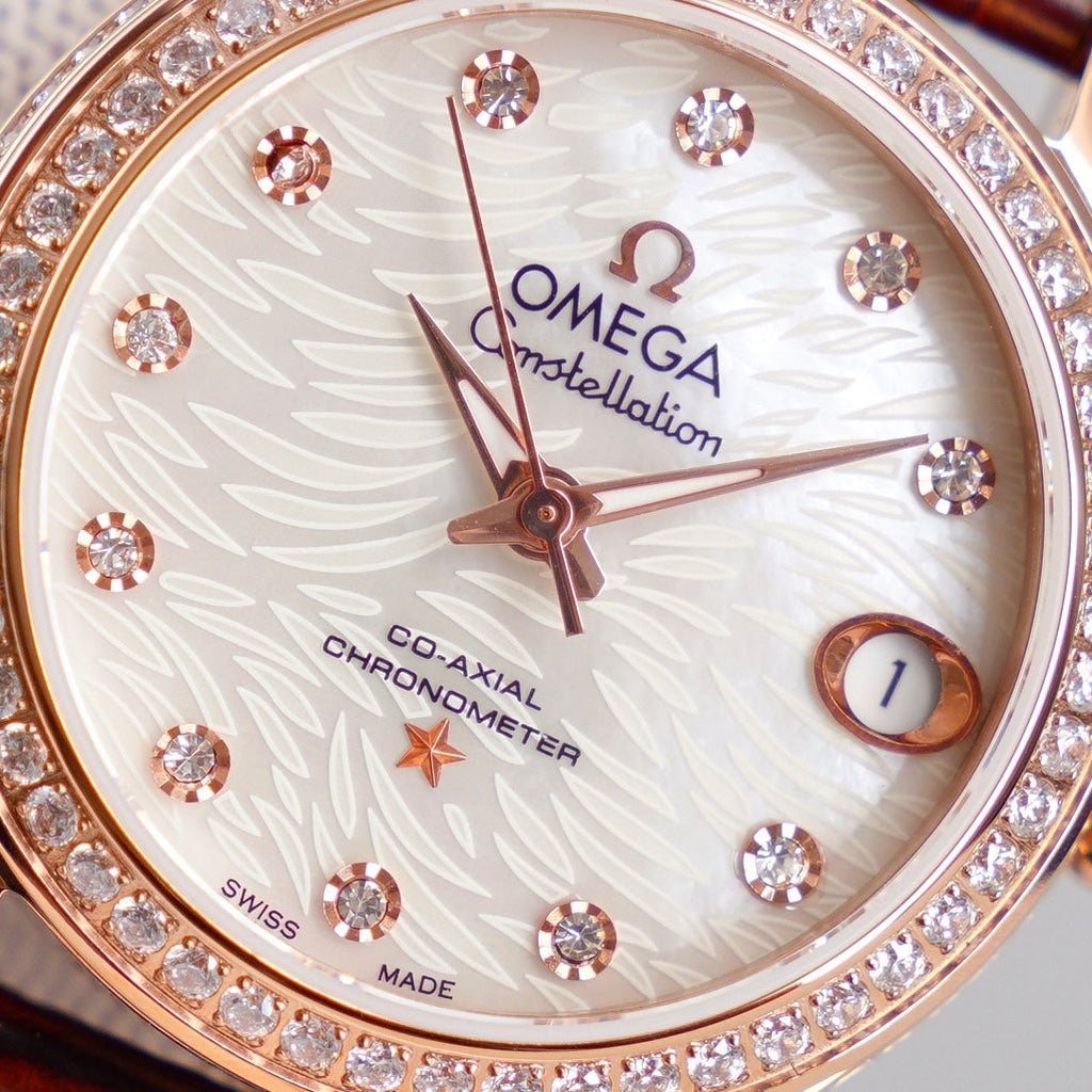 VARELLO CLASSIC 33MM AUTOMATIC ROSE GOLD DIAMOND BEZEL