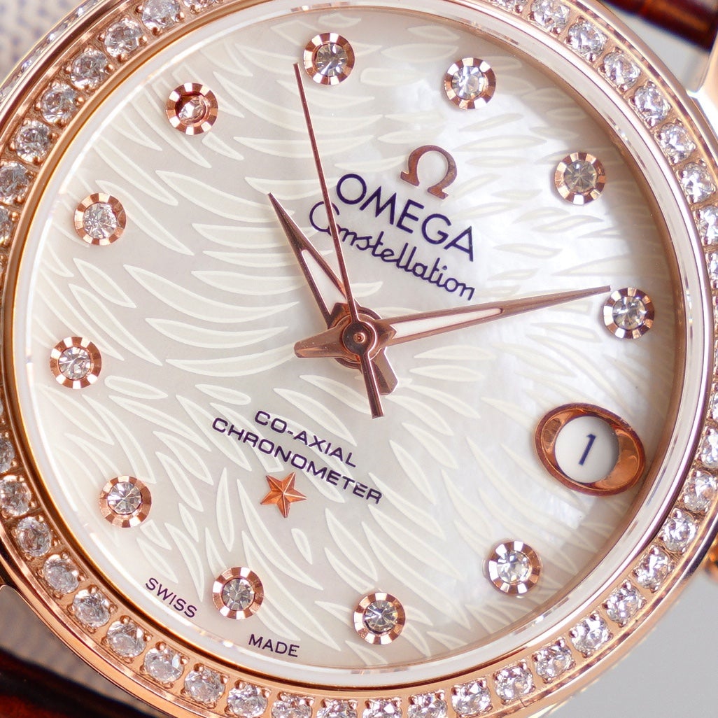 VARELLO CLASSIC 33MM AUTOMATIC ROSE GOLD DIAMOND BEZEL