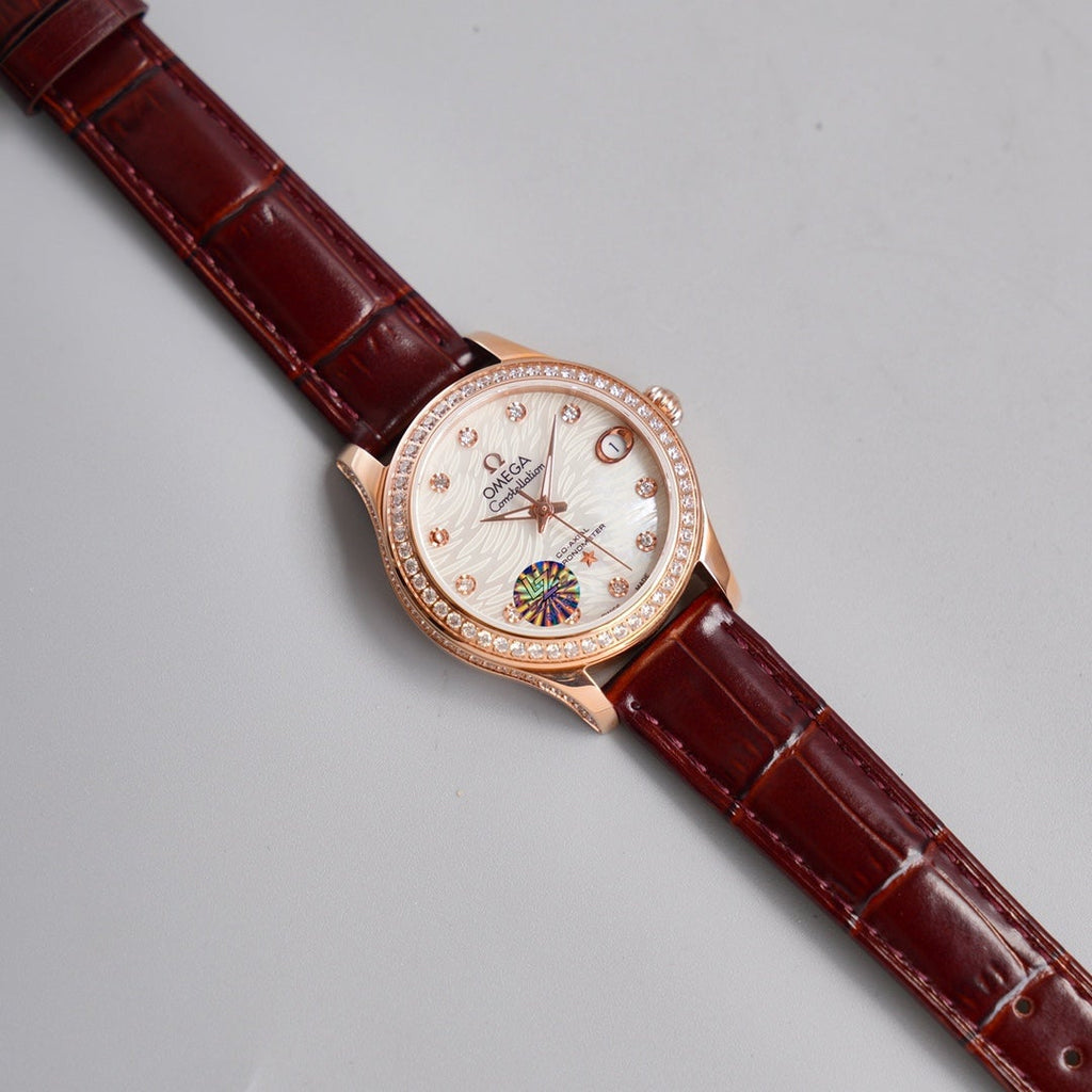 VARELLO CLASSIC 33MM AUTOMATIC ROSE GOLD DIAMOND BEZEL