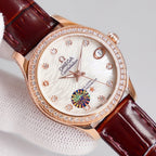 VARELLO CLASSIC 33MM AUTOMATIC ROSE GOLD DIAMOND BEZEL