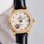 VARELLO CLASSIC 33MM AUTOMATIC GOLD DIAMOND BEZEL