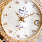 VARELLO CLASSIC 33MM AUTOMATIC GOLD DIAMOND BEZEL
