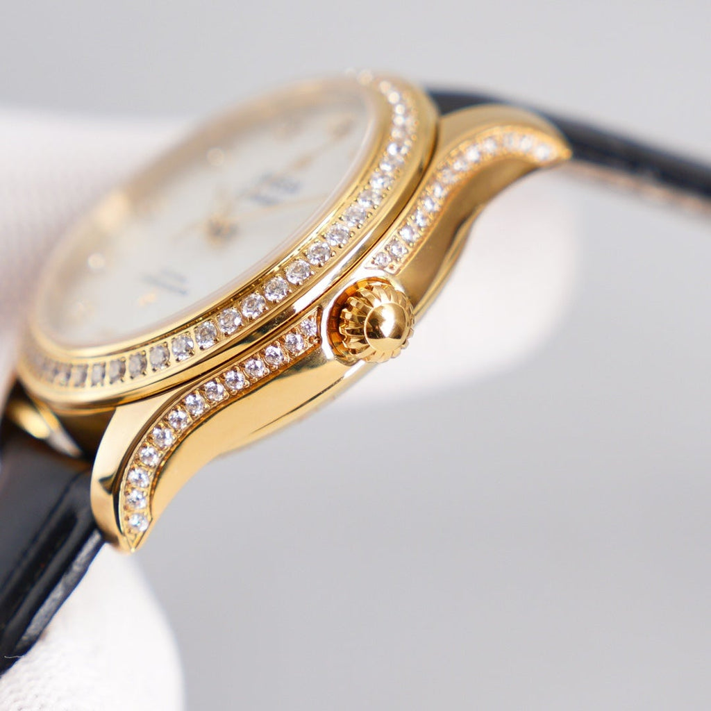 VARELLO CLASSIC 33MM AUTOMATIC GOLD DIAMOND BEZEL