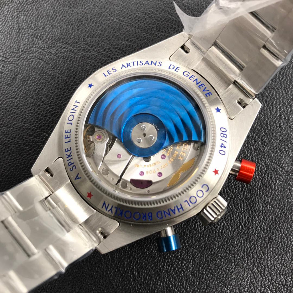 CLASSIC 40MM BLUE CERAMIC BEZEL CHRONOGRAPH WATCH