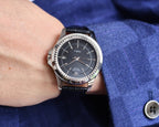 CLASSIC 42MM DATE BLACK DIAL WATCH