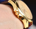 CLASSIC 42MM DATE GOLD-TONE CASE WATCH