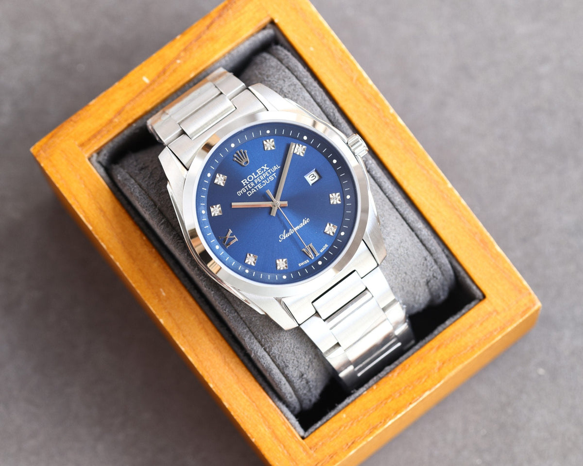 CLASSIC 41MM SMOOTH BEZEL DIAMOND NUMERAL WATCH