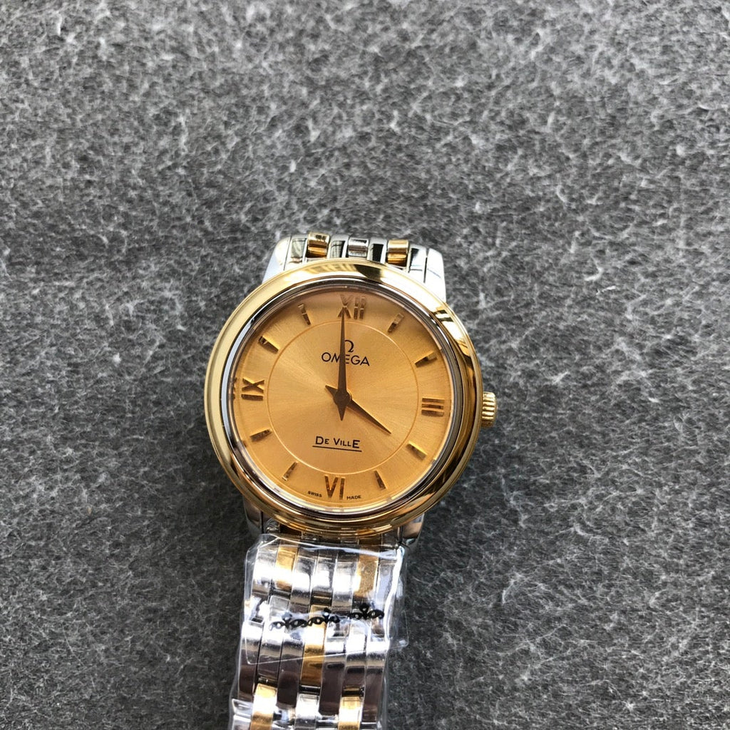 VARELLO CLASSIC PRESTIGE 27MM QUARTZ GOLD STEEL YELLOW GOLD DIAL