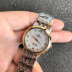 VARELLO CLASSIC PRESTIGE 27MM QUARTZ GOLD STEEL DIAMOND NUMERALS