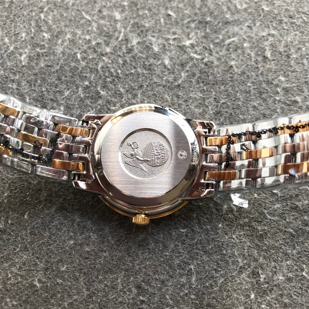 VARELLO CLASSIC PRESTIGE 27MM QUARTZ GOLD STEEL DIAMOND NUMERALS