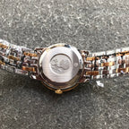 VARELLO CLASSIC PRESTIGE 27MM QUARTZ GOLD STEEL DIAMOND NUMERALS