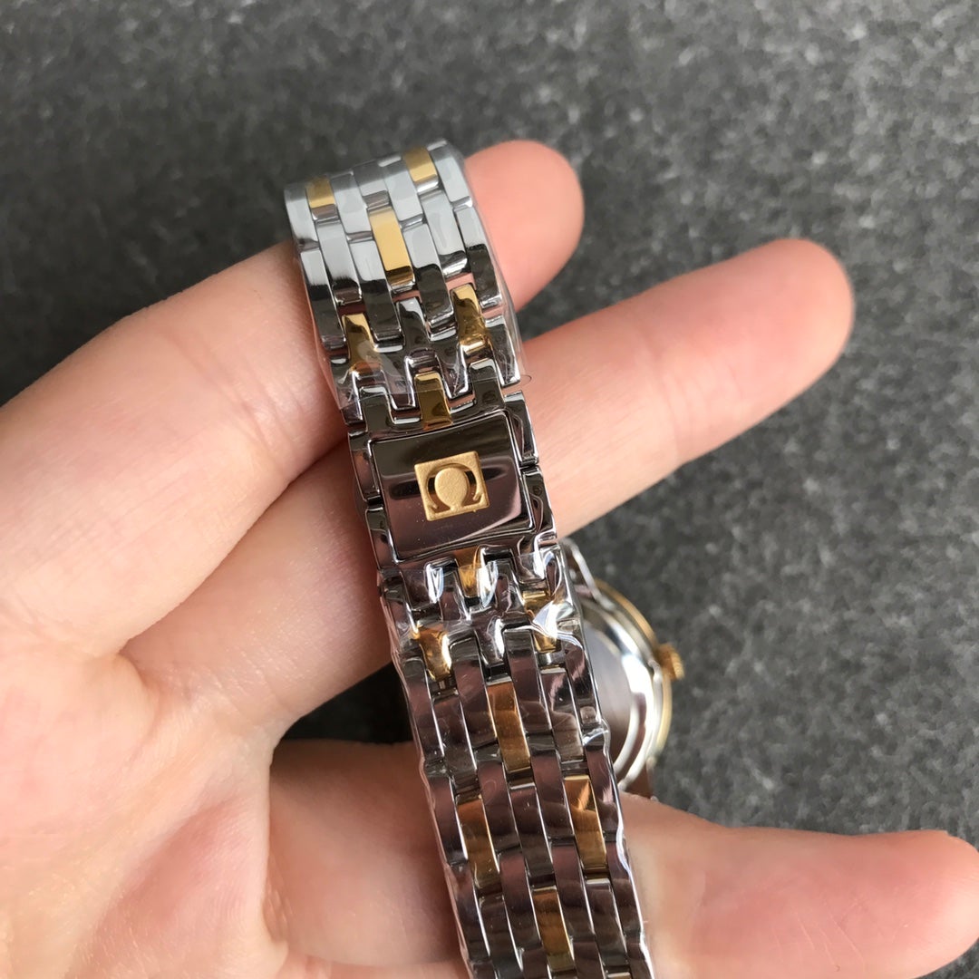VARELLO CLASSIC PRESTIGE 27MM QUARTZ GOLD STEEL DIAMOND NUMERALS