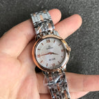 VARELLO CLASSIC PRESTIGE 27MM QUARTZ ROSE GOLD STEEL MOP DIAL
