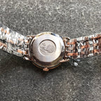 VARELLO CLASSIC PRESTIGE 27MM QUARTZ ROSE GOLD STEEL DIAMOND NUMERALS