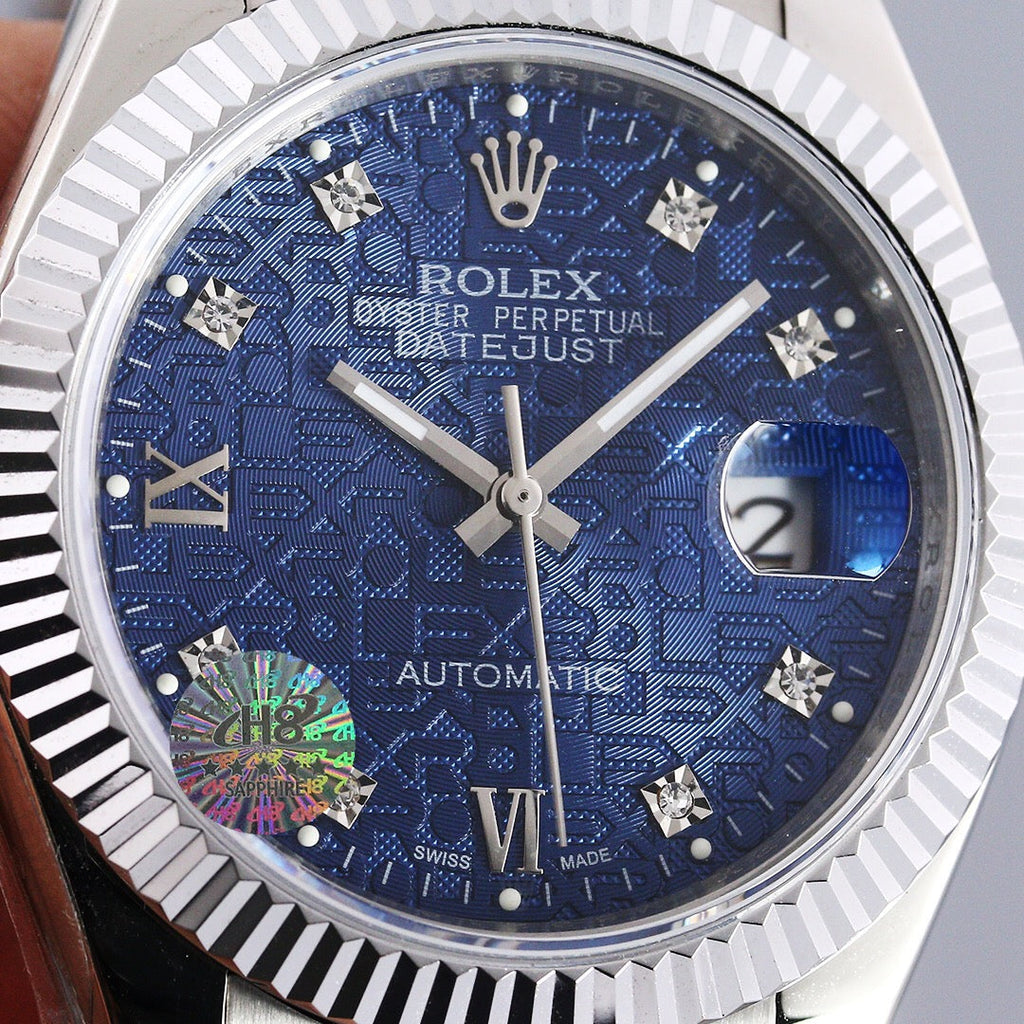 CLASSIC 41MM STEEL CASE FLUTED MOTIF DIAL WATCH