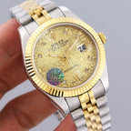 CLASSIC 41MM GOLD-TONE CASE FLUTED MOTIF DIAL WATCH