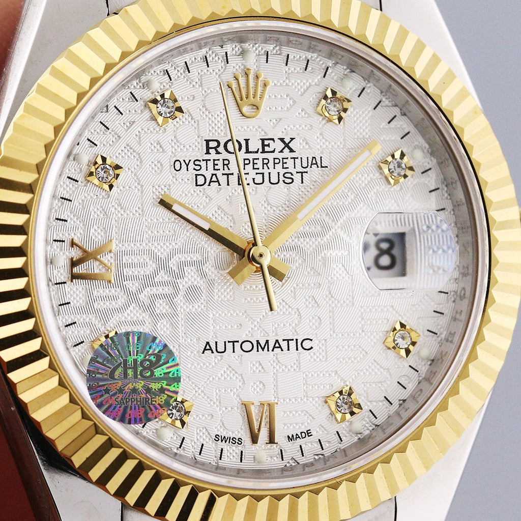 CLASSIC 41MM GOLD-TONE CASE FLUTED MOTIF DIAL WATCH