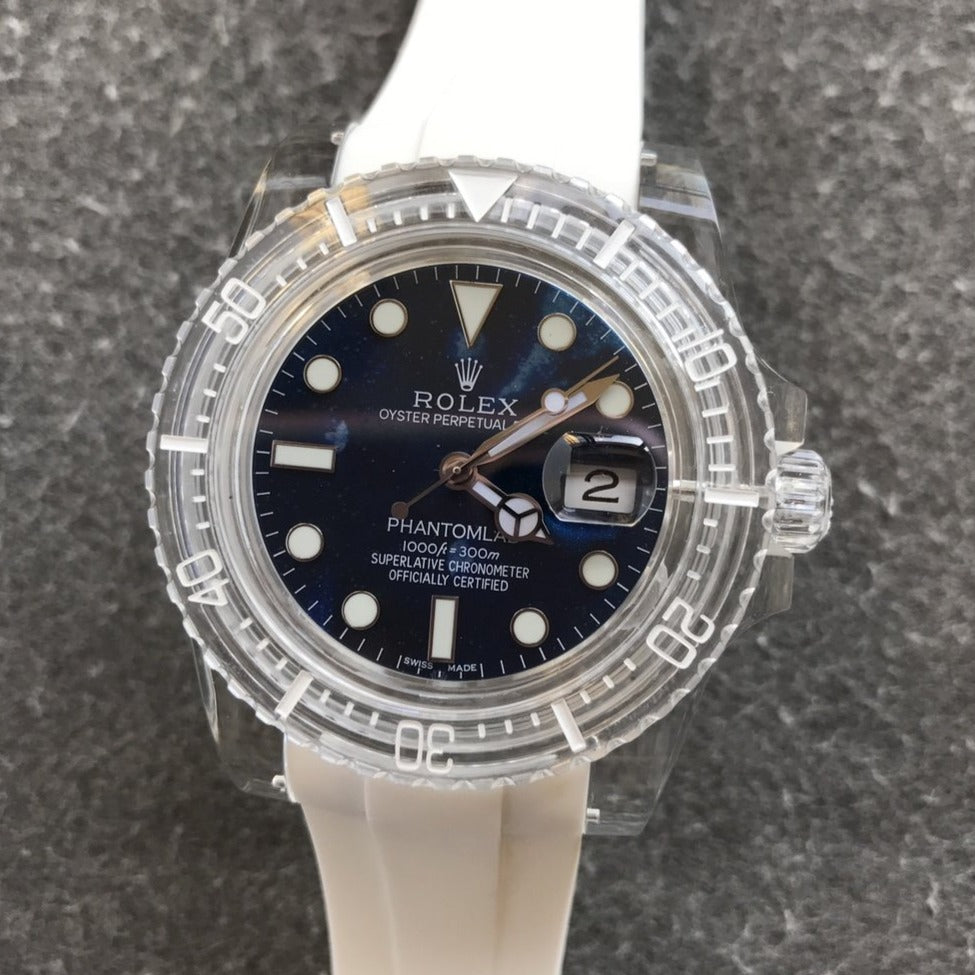 CLASSIC 40MM CUSTOM BLUE DIAL DIVE WATCH