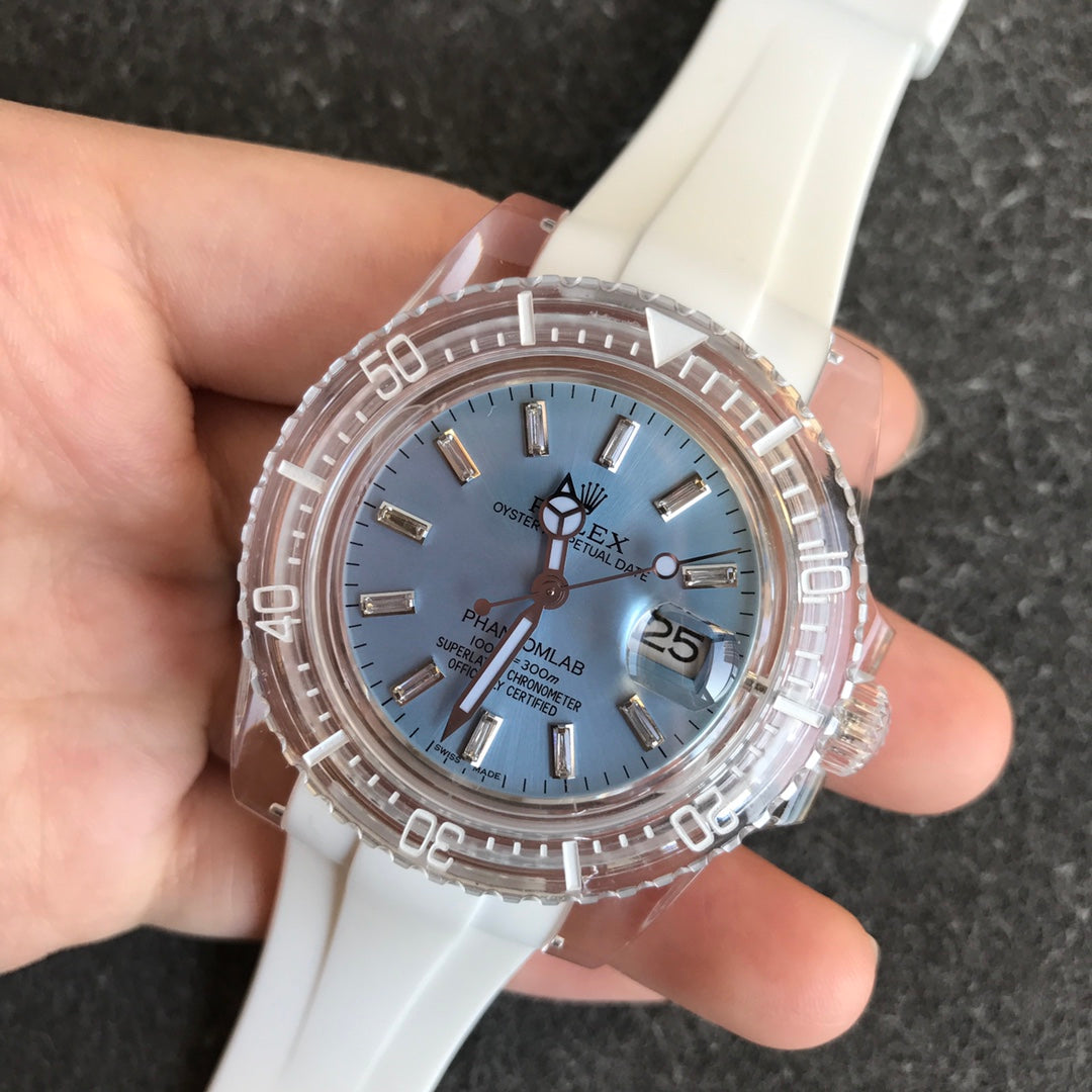 CLASSIC 40MM CUSTOM CLOUD BLUE DIAL DIVE WATCH