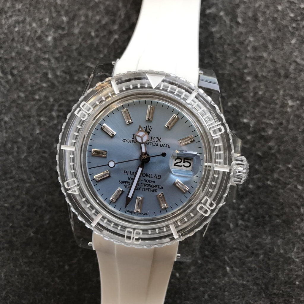 CLASSIC 40MM CUSTOM CLOUD BLUE DIAL DIVE WATCH