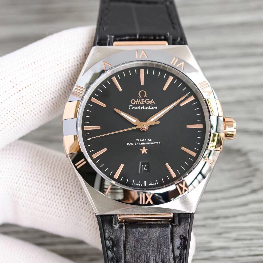 VARELLO CLASSIC 41MM GOLD CASE BLACK LEATHER