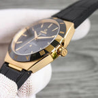 VARELLO CLASSIC 41MM GOLD CASE BLACK LEATHER