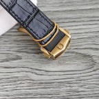 VARELLO CLASSIC 41MM GOLD CASE BLACK LEATHER