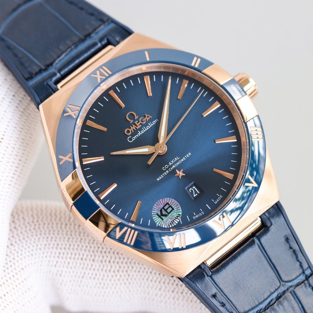 VARELLO CLASSIC 41MM BLUE DIAL LEATHER