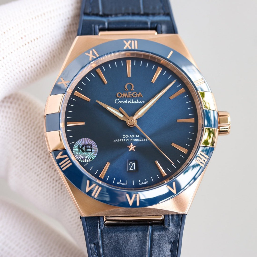 VARELLO CLASSIC 41MM BLUE DIAL LEATHER