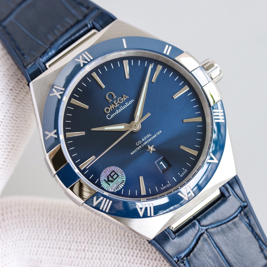VARELLO CLASSIC 41MM BLUE DIAL LEATHER