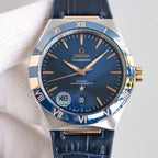 VARELLO CLASSIC 41MM BLUE DIAL LEATHER