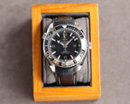 VARELLO CLASSIC PROFESSIONAL PLANET OCEAN 600M BLACK CERAMIC LEATHER