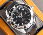 VARELLO CLASSIC PROFESSIONAL PLANET OCEAN 600M BLACK CERAMIC LEATHER