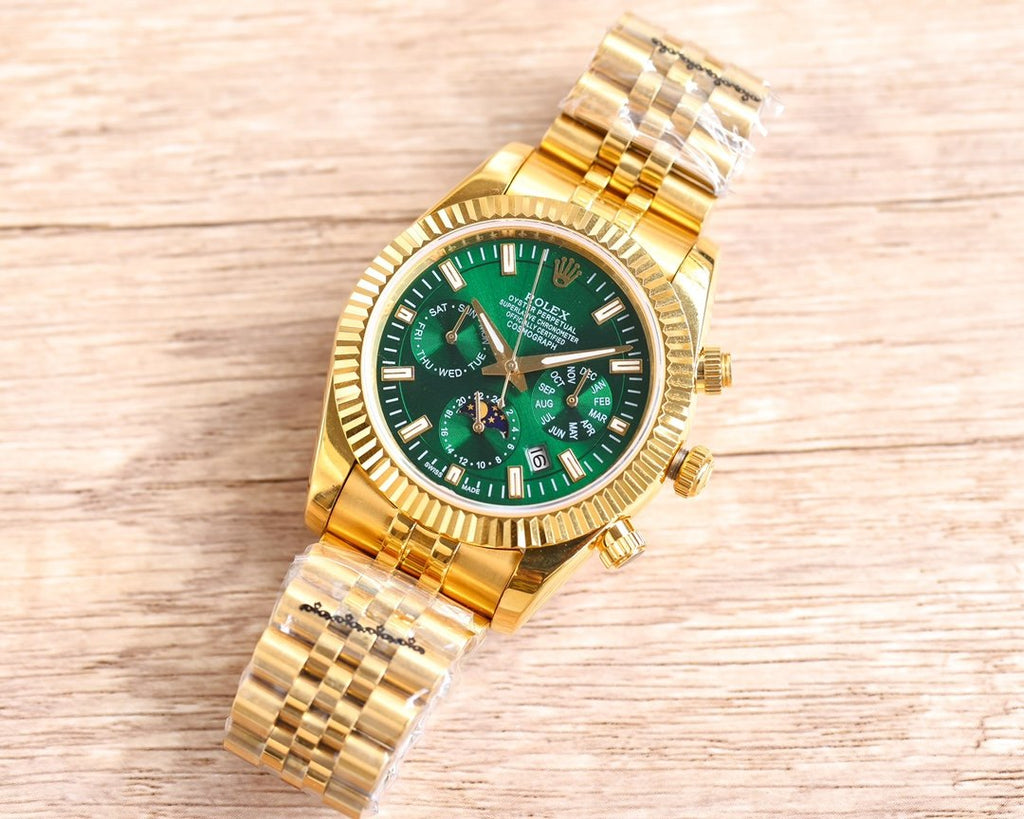 CLASSIC 41MM GOLD-TONE CASE CHRONOGRAPH WATCH
