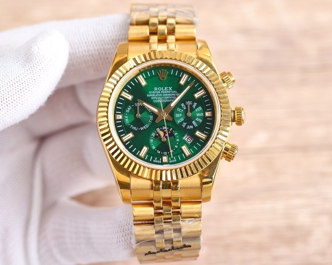 CLASSIC 41MM GOLD-TONE CASE CHRONOGRAPH WATCH