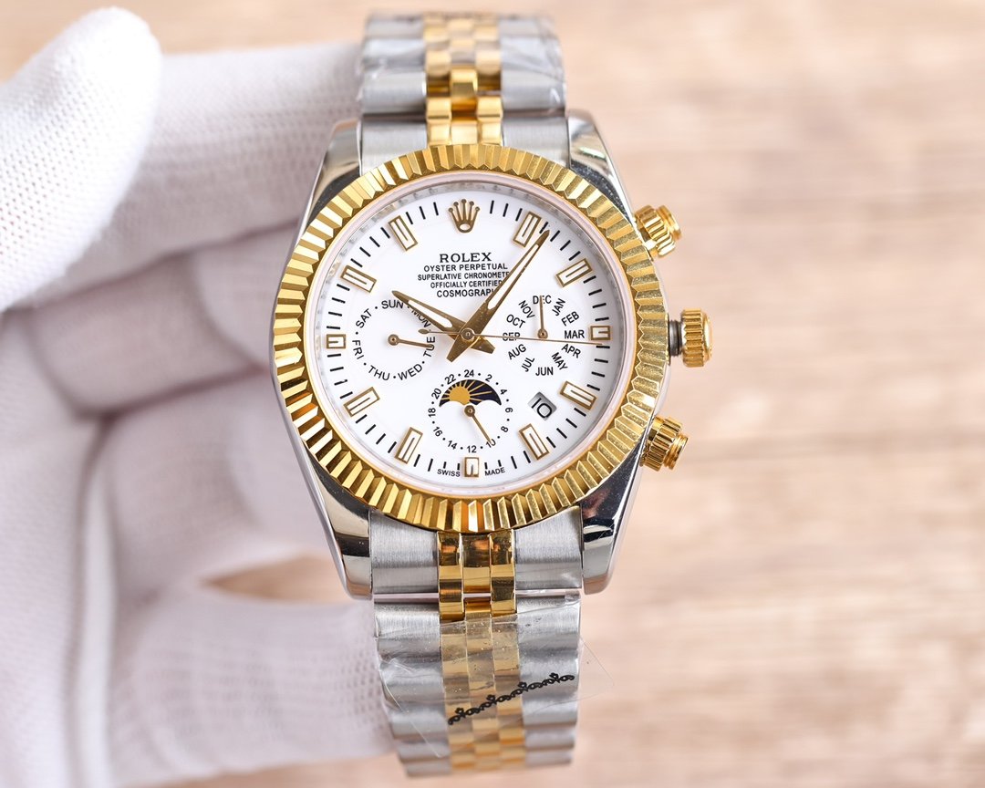 CLASSIC 41MM GOLD-TONE CASE CHRONOGRAPH WATCH