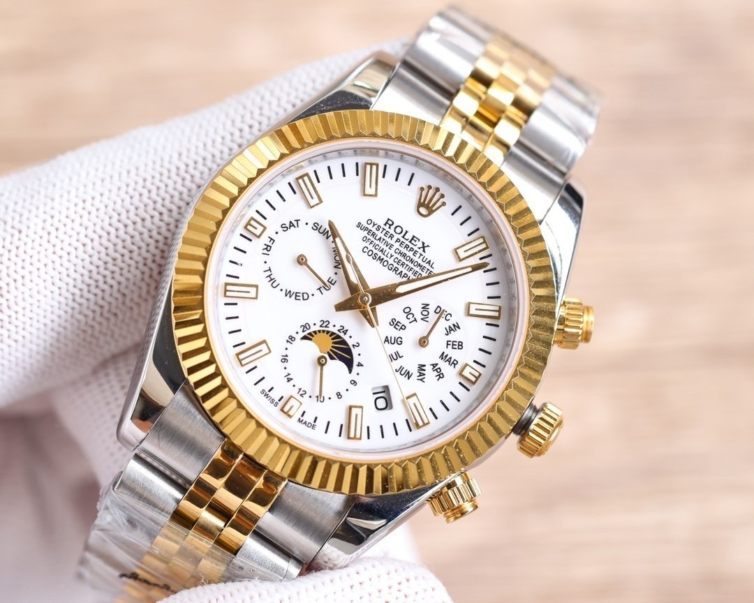 CLASSIC 41MM GOLD-TONE CASE CHRONOGRAPH WATCH